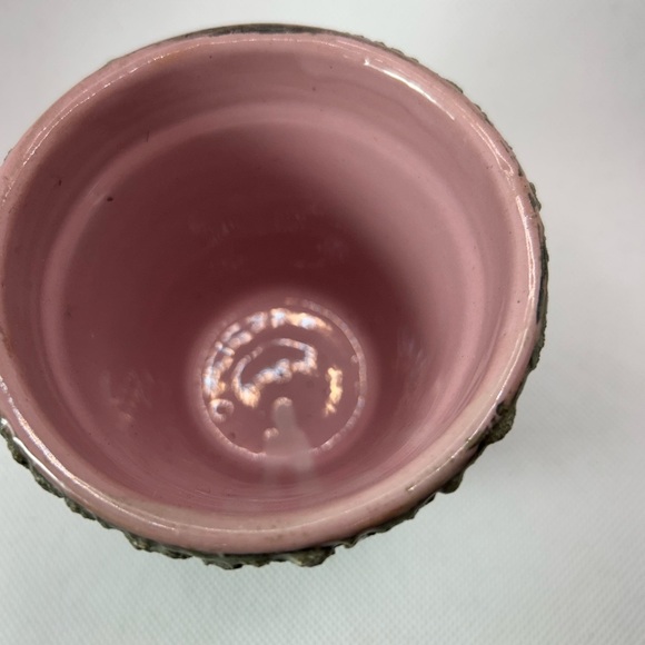 Vtg MCM Fratelli Fanciullacci pottery 4” planter design brick multi color Italy - Picture 6 of 7